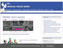 Tablet Screenshot of medicalpeacework.org